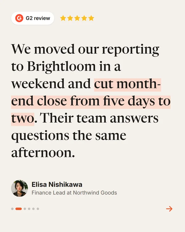 Carousel slide 2: Elisa Nishikawa's testimonial