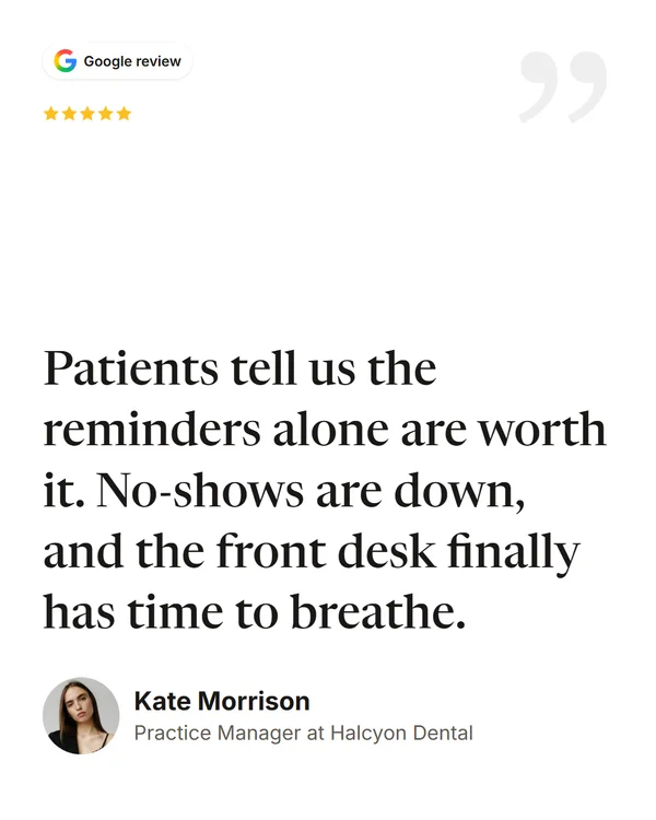 Spotlight (Light): an image of Kate Morrison's testimonial